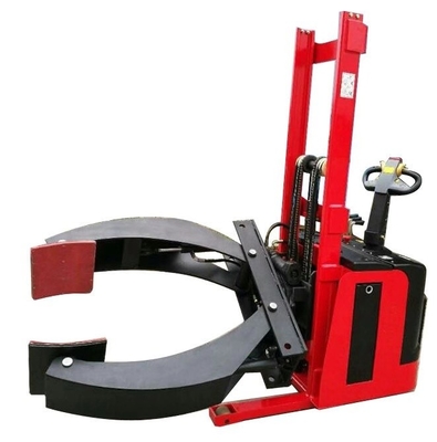 Full Electric Rotating Roller Clamp Paper Roll Stacker 1000kg 1.6m Automatic Lift