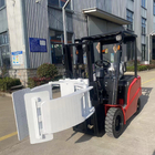 2 Ton 3 Ton 4 Wheel Electric Forklift Truck With Paper Roll Clamp Attachment