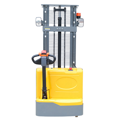 Professional Material Lifting Equipment Walkie Full Electric Stacker 1500kg 2000kg Electric Lifting Workshop Trolley