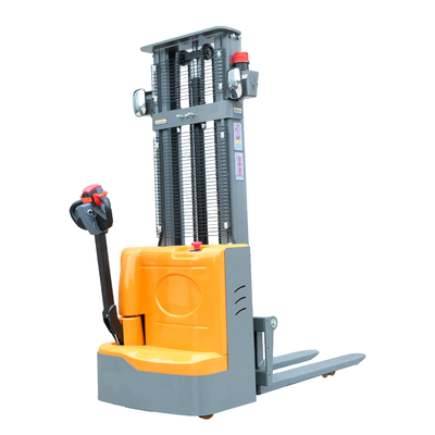 Professional Material Lifting Equipment Walkie Full Electric Stacker 1500kg 2000kg Electric Lifting Workshop Trolley