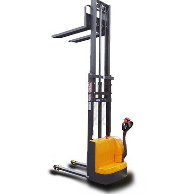 Professional Material Lifting Equipment Walkie Full Electric Stacker 1500kg 2000kg Electric Lifting Workshop Trolley