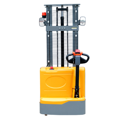 Professional Material Lifting Equipment Walkie Full Electric Stacker 1500kg 2000kg Electric Lifting Workshop Trolley