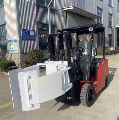 3307ft 4409ft 4-Wheel Electric Forklift Truck With 360 degrees Paper Roll Clamp