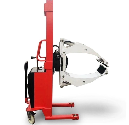 350kg 1700mm 1.7m Semi Electric Roll Stacker With Clamp Customized Rotation Angle