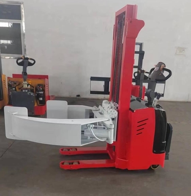 Electric Drive System Full Electric Roll Stacker With Leg For Holding Goods Rotating Raising And Placing