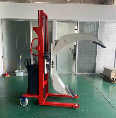 360 Degree 500kg 2000mm 2m Semi Electric Roll Stacker With Clamp And Pressure Regulator