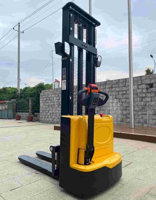 1.5t 3meters Full Electric Walkie Stacker With Reinforcing Ribs For Restocking And Organizing