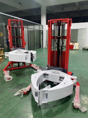 Semi Electric Paper Roll Stacker With 1.6m Lifting Height 500kg Load Capacity For Heavy Reel Handling