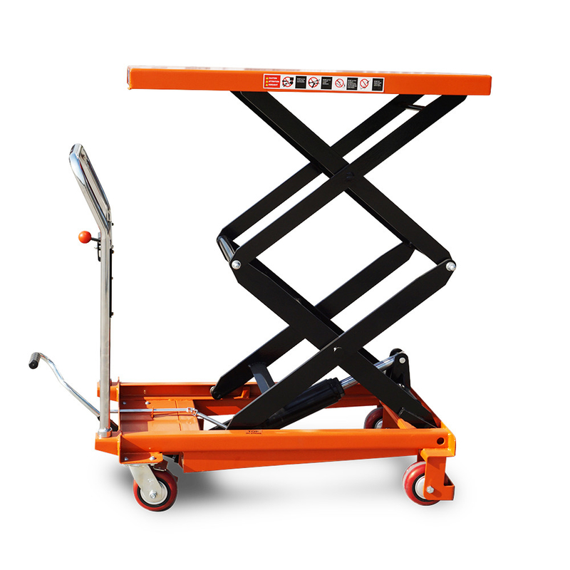 1760lbs 300kg 500kg 1000kg Manual Crank Hydraulic Double Scissor Lift Table