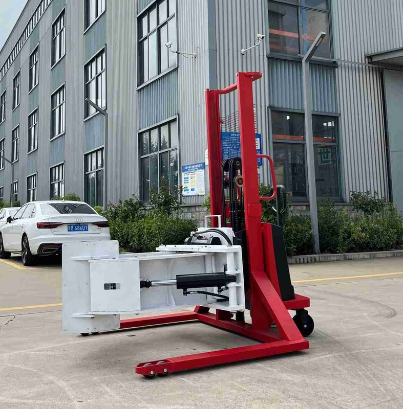 500kg 1.6m Durable Materials User-Friendly Operation Paper Roll Semi Electric Stacker