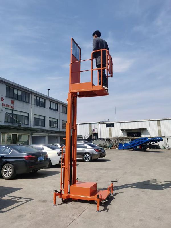 Electric Mini Order Picker with Dual Foot Pedals for Narrow Shop Aisles