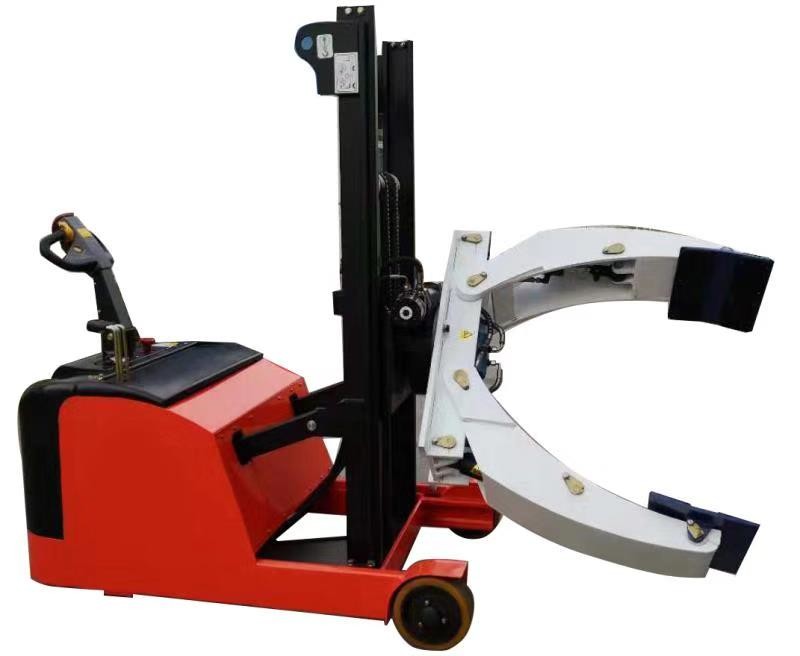 Full Electric Rotating Roller Clamp Paper Roll Stacker 1000kg 1.6m Automatic Lift