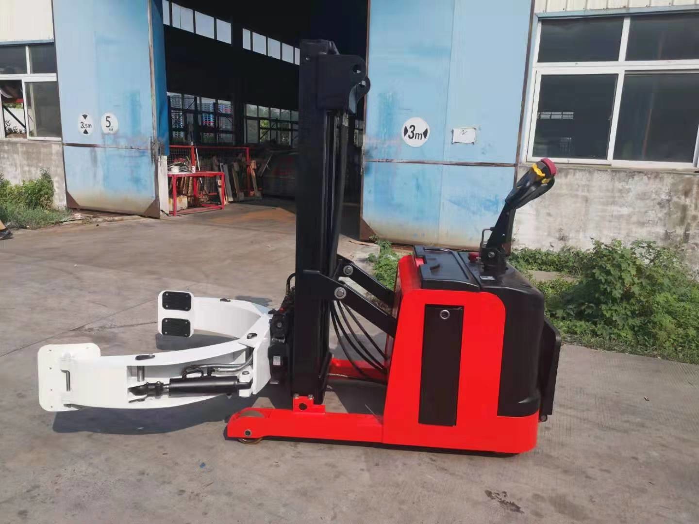 Full Electric Rotating Roller Clamp Paper Roll Stacker 1000kg 1.6m Automatic Lift