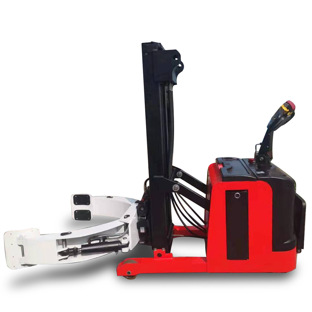 Full Electric Rotating Roller Clamp Paper Roll Stacker 1000kg 1.6m Automatic Lift