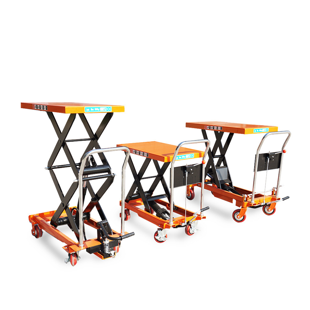 1760lbs 300kg 500kg 1000kg Manual Crank Hydraulic Double Scissor Lift Table