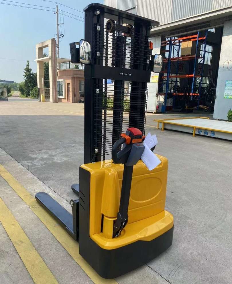 1 Ton 3 Meter 1000kg 3 M Electric Pallet Walkie Stacker Electric Pedestrian Stacker