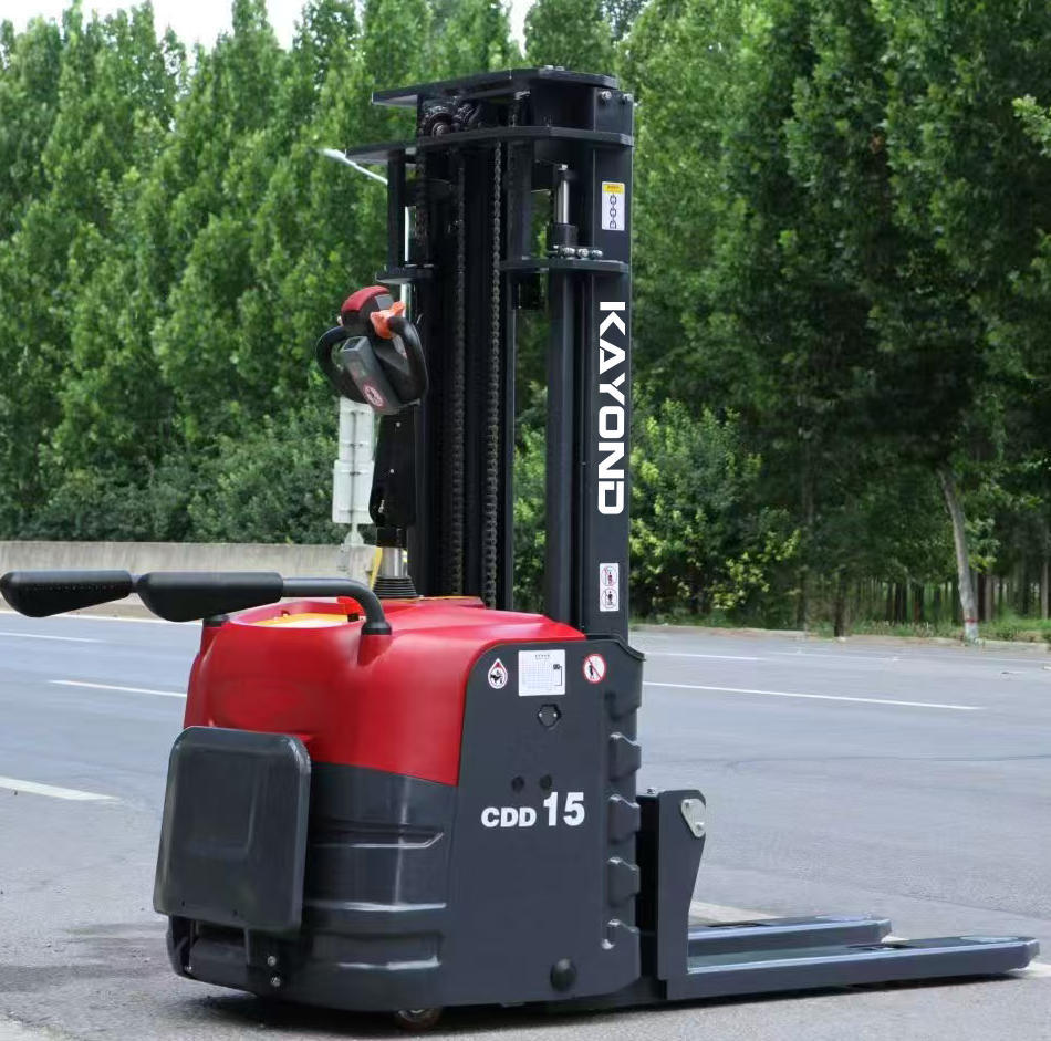 Full Electric Dual Lift Stacker 2 Ton Load 3 Meter Height for Safe Pallet Handling